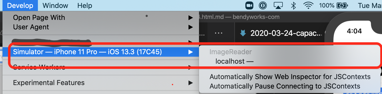 Debug ios app in Safari Debug ios app in Safari